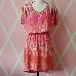 EXPRESS Pull-Over Colorful Printed Dress